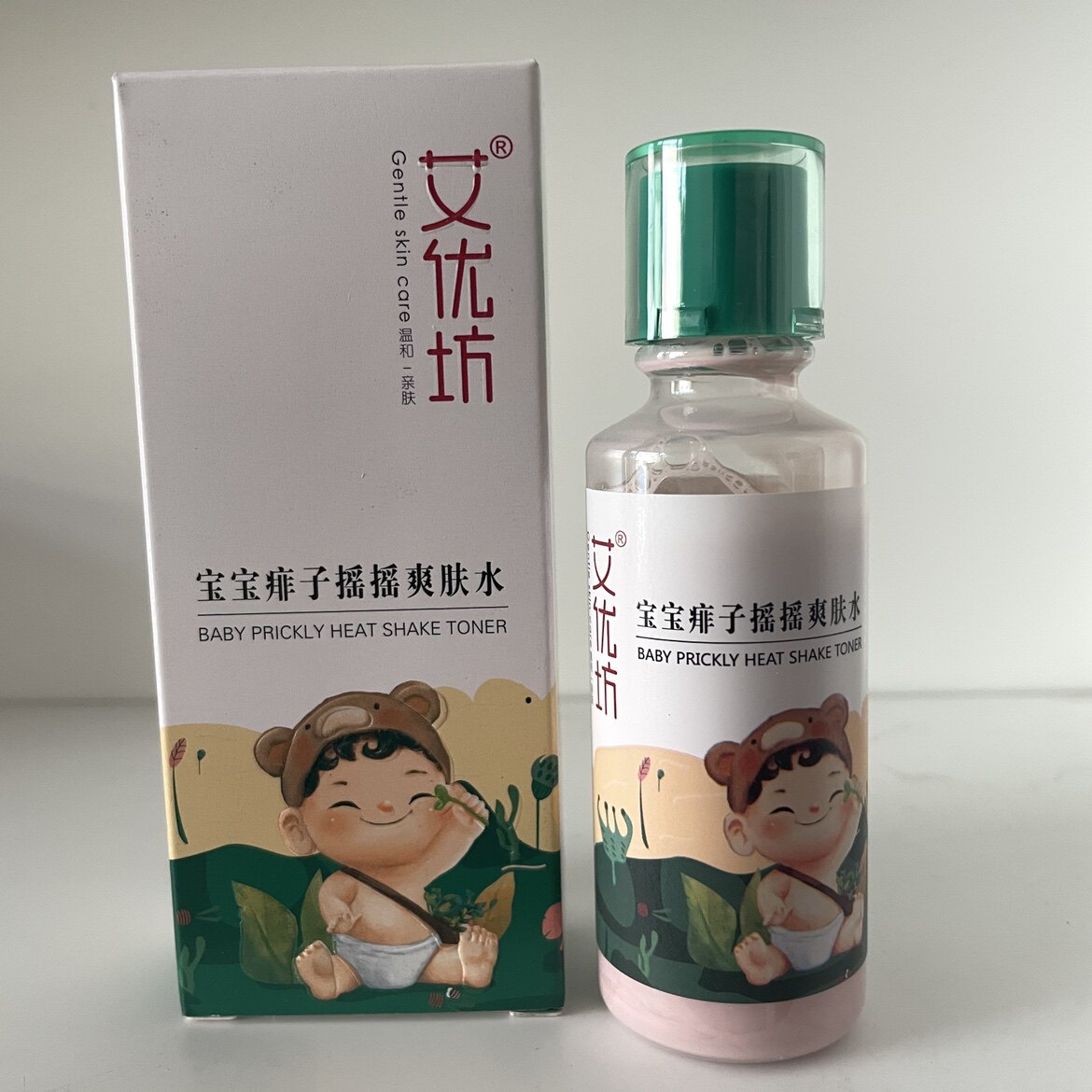 艾优坊宝宝痱子摇摇爽肤水新生婴幼儿去痱液金水花露水65ＭＬ