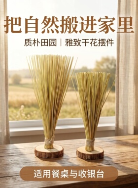 稻杆芯木片脚干花摆件布景陈设