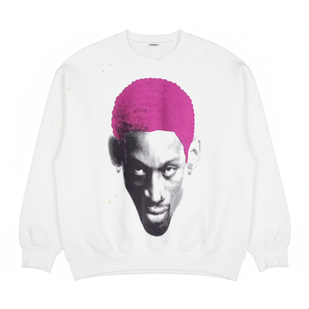 Dennis Rodman丹尼斯・罗德曼宽松别致重磅面料适配休闲圆领卫衣