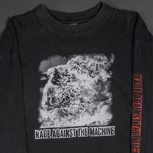 罕见Vintage！美式街头高街穿搭Rage Against the Machine长袖T恤