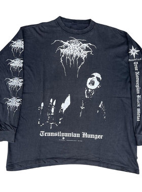 ElectronicNomad美式Vintage重磅Darkthrone嘻哈古着感长袖T恤
