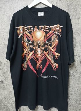 罕见重磅水洗破坏tee！Megadeth1985专辑 Killing Is My Business