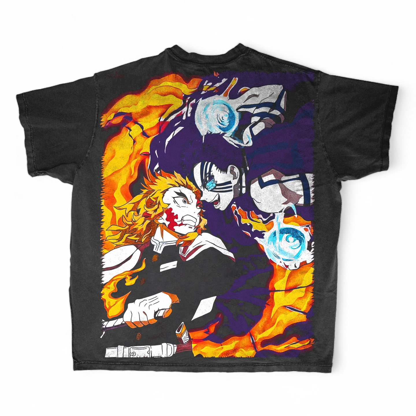 暗黑系短袖美式动漫印花复古vintage感街头滑板风轻亚日常短袖T恤