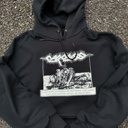 Carcass 摇滚乐队专辑Flesh Ripping Sonic Torment减龄连帽卫衣