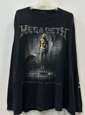 Megadeth1992Countdown to Extinction Vintage高街长袖T恤