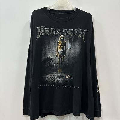 Megadeth1992Countdown to Extinction Vintage高街长袖T恤
