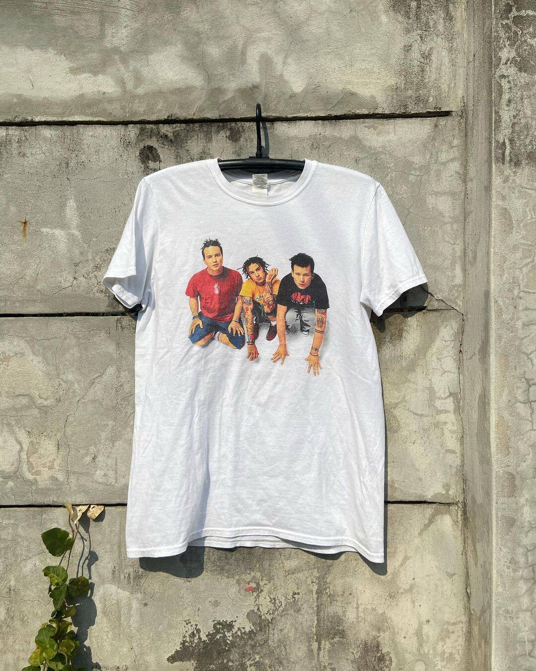 blink-182眨眼182美国重金属摇滚乐队创意重磅rapper穿搭短袖t恤