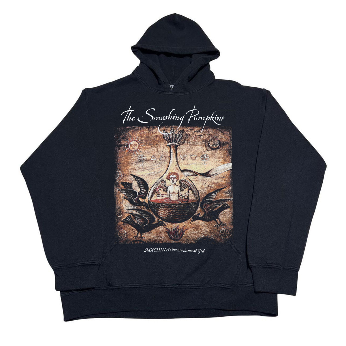 The Smashing Pumpkins碎南瓜乐队满溢vintage风与古着感连帽卫衣