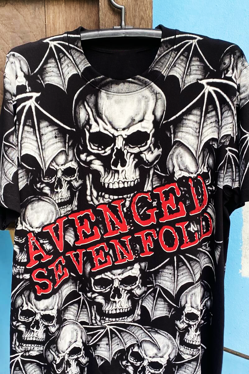 Avenged Sevenfold black tee七级炼狱暗黑骷髅硬核个性短袖T恤