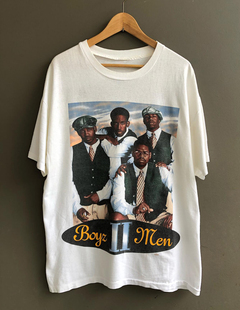 Men音乐团体hiphop纯棉大码 设计感小众短T 大人小孩双拍档Boyz