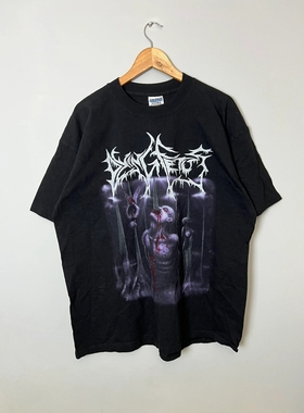 DYING FETUS黑金属摇滚乐队专辑Grotesque Impalement重磅短袖T恤