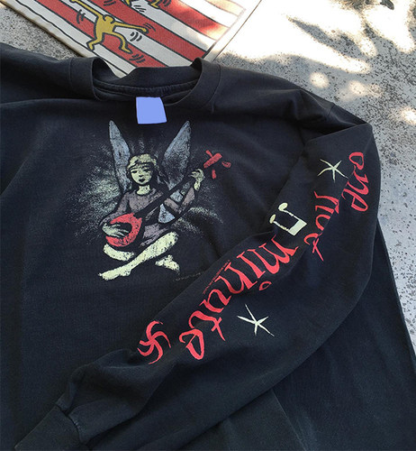 Red Hot Chili Peppers1995专辑One Hot Minute高街水洗长袖T恤