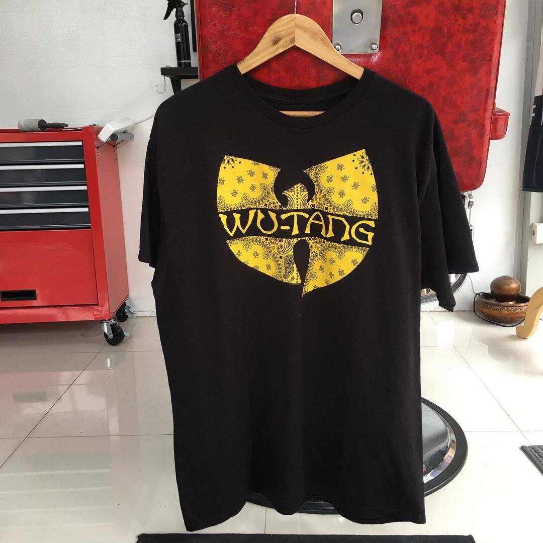 wu tang clan武当帮美式硬核嘻哈组合logo高街创意宽松重磅短袖t
