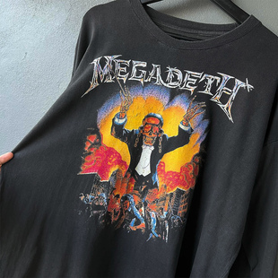 Megadeth1992歌曲Symphony Of Destruction Vintage高街长袖T恤
