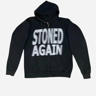 Stoned Again再次沉醉oversize宽松落肩版型裹满美潮街头开衫卫衣