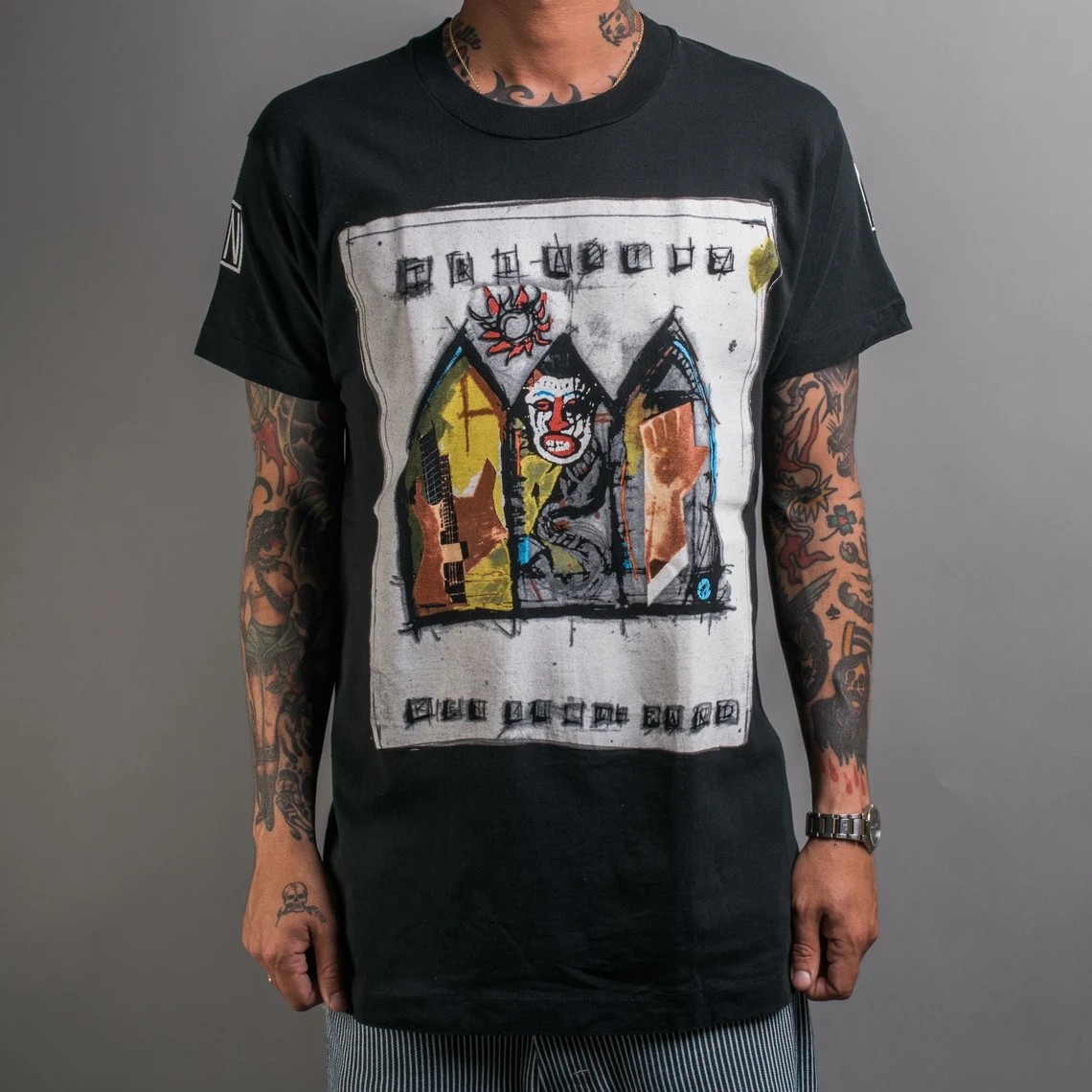 catherinewheel凯瑟琳轮乐队美式宽松休闲嘻哈潮ins男女情侣短袖t