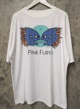 Pink Floyd1994brockum巡回演出oversized高街T恤vintage重磅短袖