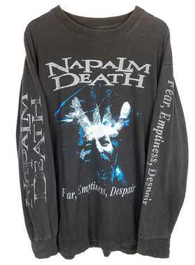碾核乐队Napalm Death'Fear,Emptiness,Despair'高街流行长袖T恤