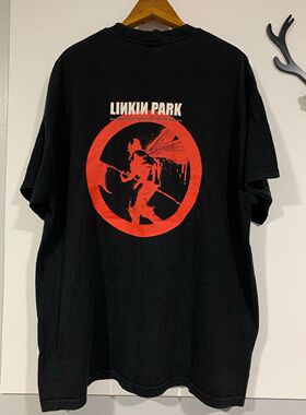 林肯公园 Linkin Park摇滚乐队复古宽松 oversize 重磅短袖T恤