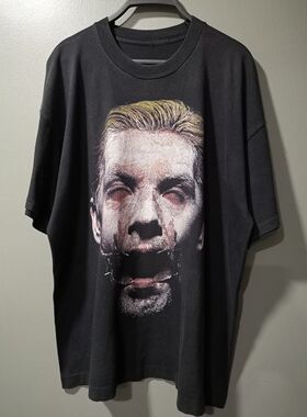 德国战车德国工业重金属乐队暗黑系港风欧美街头Hiphop痞帅短T