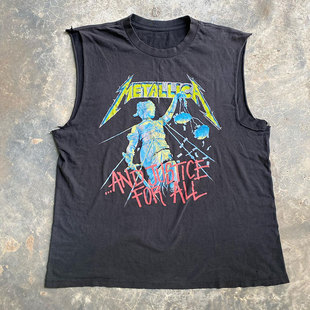 1994 Metallica Hammer of Justice Vintage高街美潮砍袖T恤