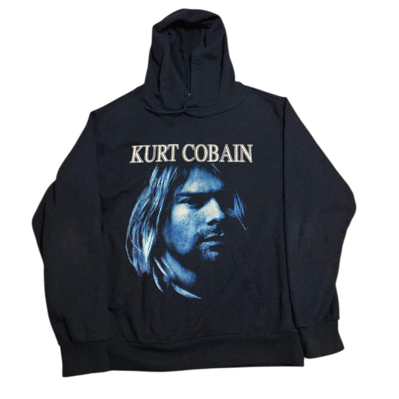 Kurt Cobain科特・柯本宽松落肩oversize版型摇滚风休闲连帽卫衣