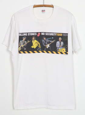 1999专辑 No Security 摇滚乐队美式vibe风宽松运动高街短袖T恤