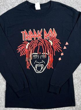 Trippie Redd 特里皮·雷德美国说唱歌手摇滚Oversize重磅长袖T恤