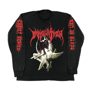 Immolation1991首张专辑Dawn of Possession重磅水洗破坏长袖T恤