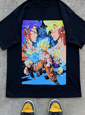 Dragon Ball The Legendary Super Saiyan龙珠高街二次元短袖T恤