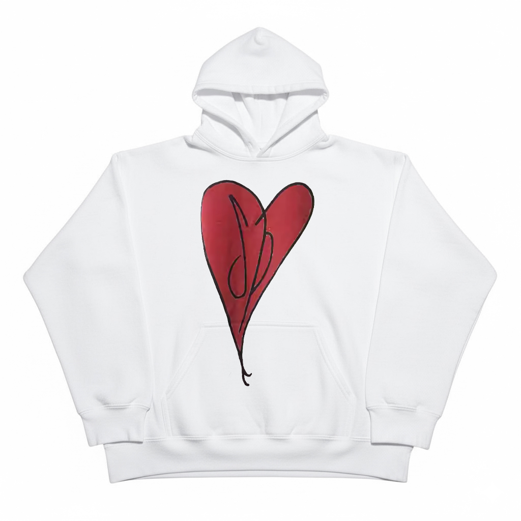 Smashing Pumpkins碎南瓜乐队红心创意设计宽松百搭休闲连帽卫衣