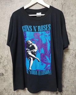枪与玫瑰Guns N' Roses枪花1991Use Your Illusion I短袖高街T恤