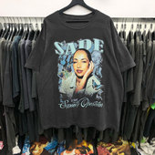 美式 Sade莎黛1994专辑歌曲Smooth Operator短袖 复古vintageT恤