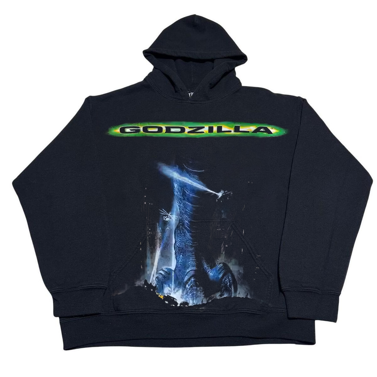 Godzilla哥斯拉创意影视印花搭美式vibe风重磅宽松无性别连帽卫衣