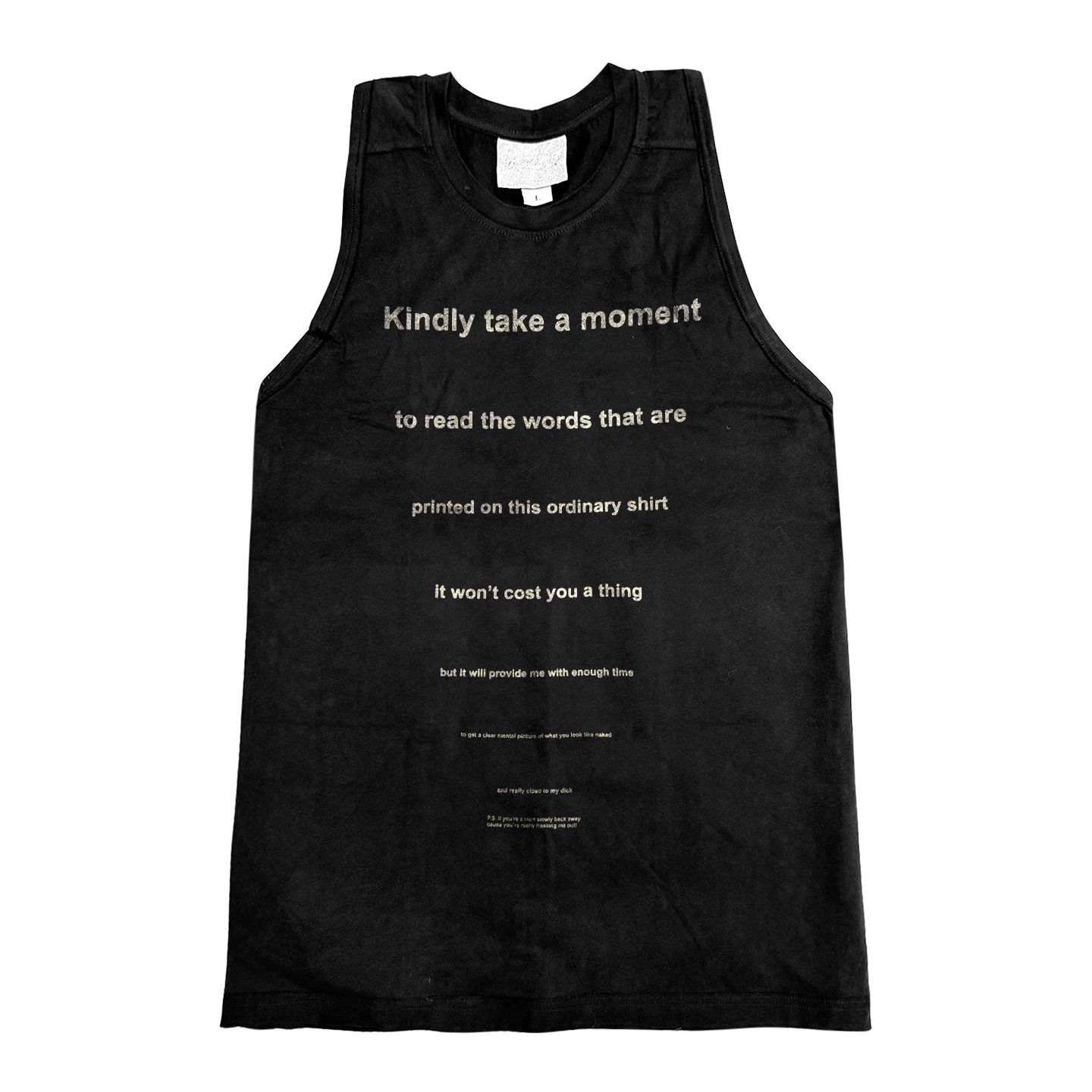 做旧水洗暗黑系无性别打底tee个性印花oversize街头滑板无袖T恤