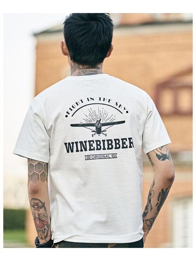 2024 신사복 반팔 티셔츠 코튼 루즈 트렌드 INS 홍콩 스타일 학생 다재다능하고 잘 생긴 남성 탑