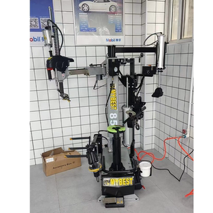 上海百世拓轮胎拆装机T850无盘免撬棍扒胎机气动辅助臂拆胎机