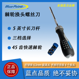 美国实耐宝蓝点工具螺丝刀棘轮套装维修工具解刀螺丝刀组套snapon