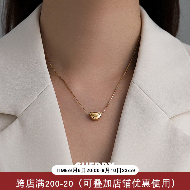 golden peas Titanium Necklace A small minority Sense of design Fade clavicle summer senior Versatile Accessoriesin the Accessories/Fashion Jewelry, Necklace  category - from Buy2taobao.com to provide professional Taobao agent buy service