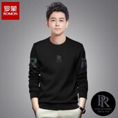 罗蒙XSX9092男士 圆领卫衣2025秋冬新款 时尚 Romon 宽松百搭长袖 T恤
