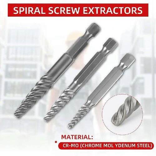 10-Piece Universal Drill Bit Holder Left Hand Drill Bit Set