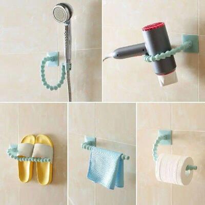 2 Pcs Flexible Multifunctional Wall Rack Wall-mounted Roll