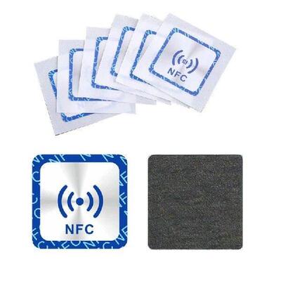 P82F 6PCS Universal NFC Ntag213 Tag Anti Metal Sticker NTAG