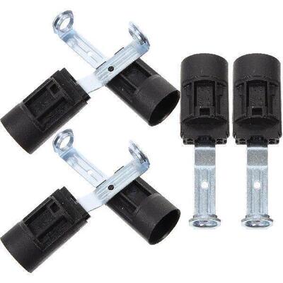 3pcs Hose Lamp Holder E14 Screw Base Socket Vintage Zinc