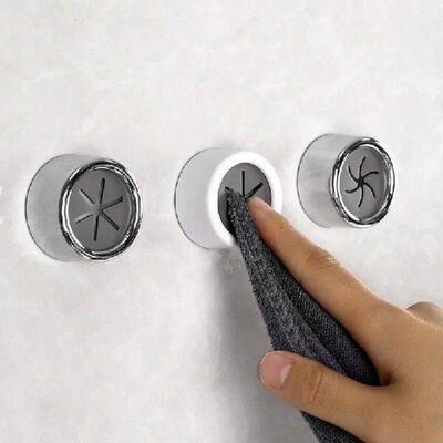 4/1Pcs Self Adhesive Towel Plug Holder Wall Mounted Hooks