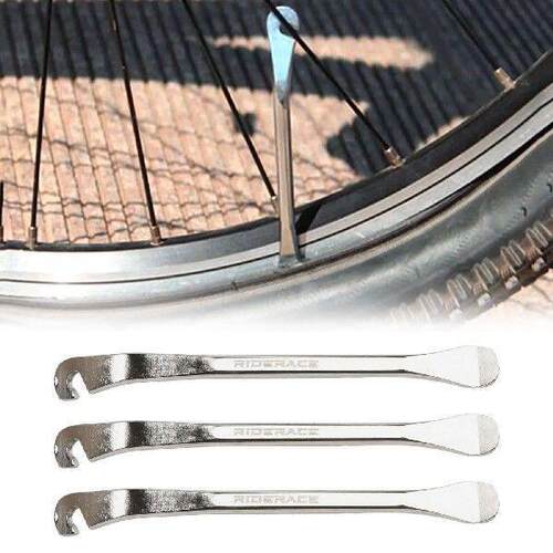 3 Metal Bicycle Tyre Levers for Road Bike Tire Repair and