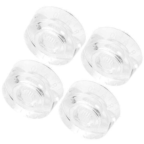 4pcs Electric Guitar Volume Knobs Transparent Acrylic Style