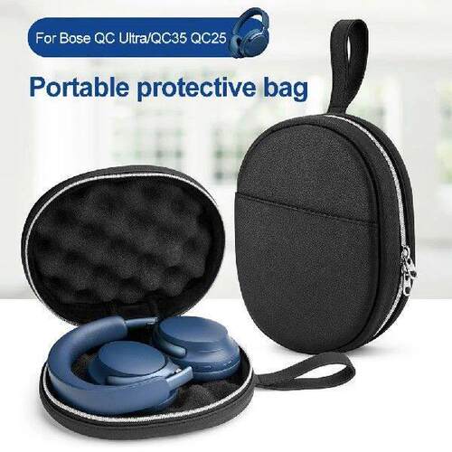 For Bose QC Ultra/QC35 QC25 Headphones Case Zipper Closure