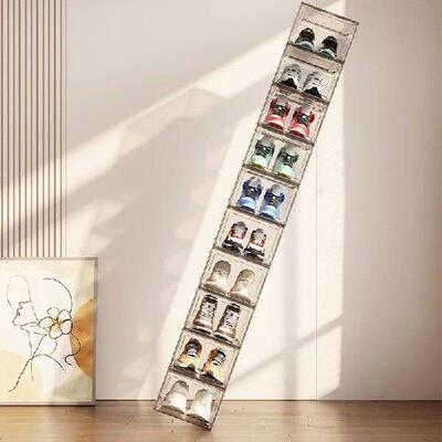 Large Size Shoes Storage Box Clear Shoe Boxes Stackable