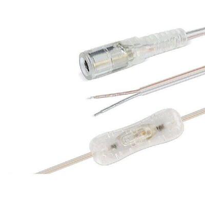 2M 22awg DC 12V Cable Female 304 switch button Connector